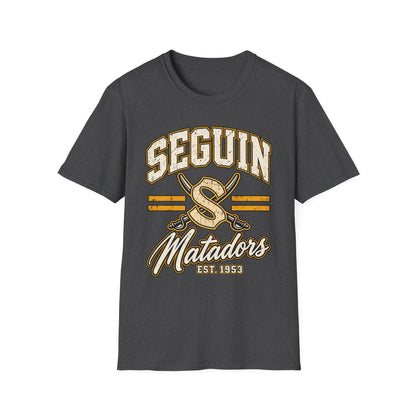 Seguin Matadors Vintage T-Shirt — School Spirit Baseball Design
