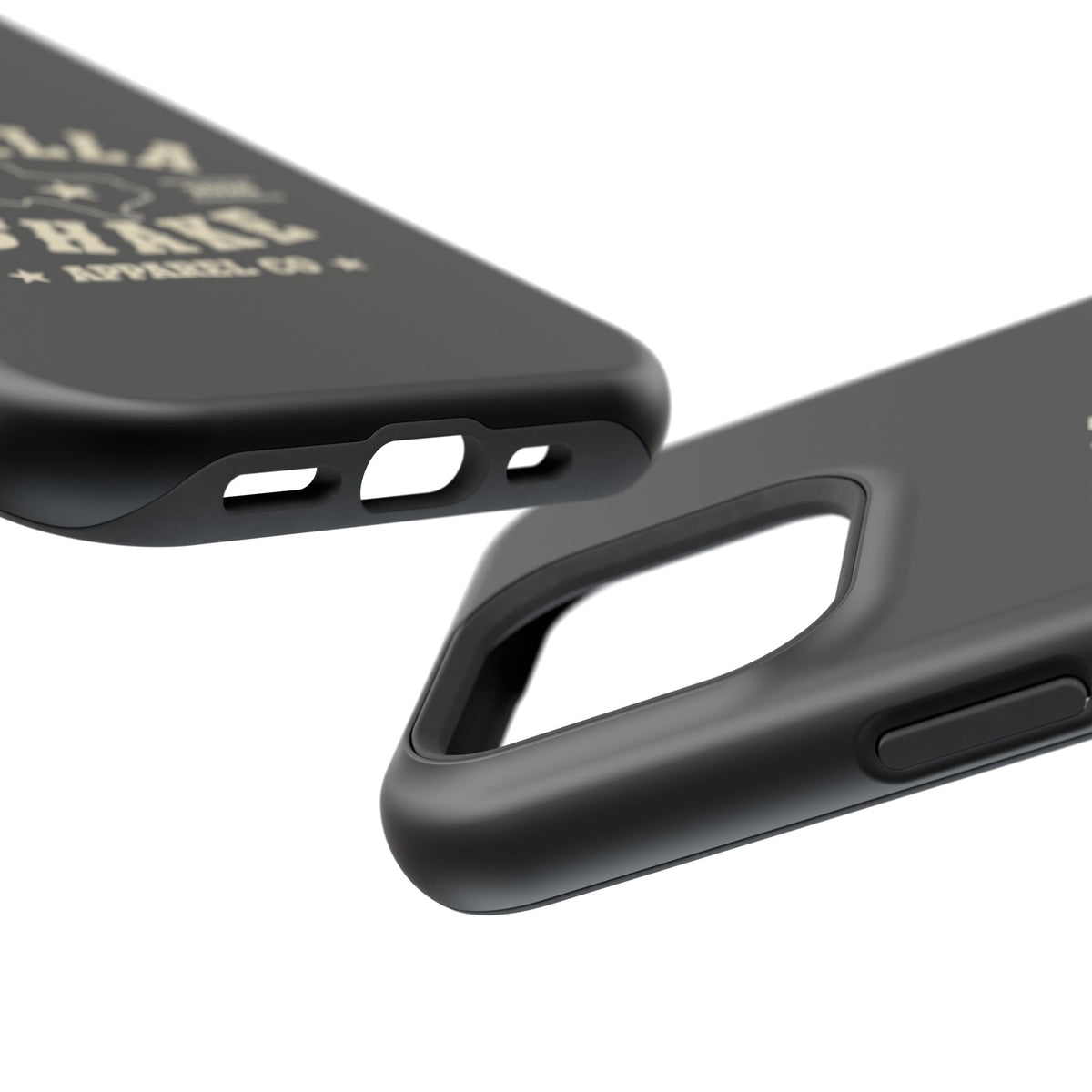 Black w/Ivory Logo lmpact-Resistant Phone Cases