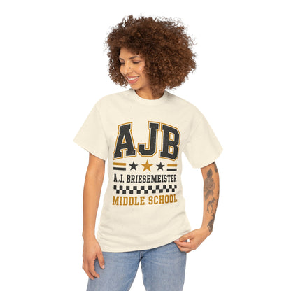 Middle School Custom Name Tee — AJB Briesemeister School Spirit Shirt