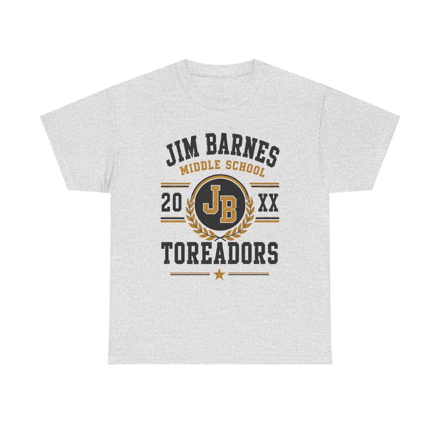 Jim Barnes Middle School Toreadors T-Shirt — School Spirit Tee with JB Crest