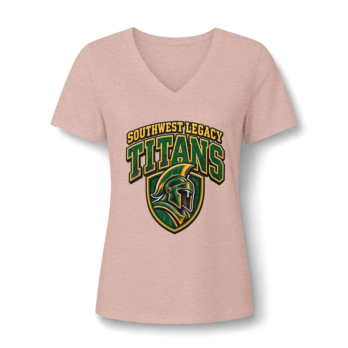 Titans Women's V-Neck Tee — Southwest Legacy San Antonio School Spirit Shirt