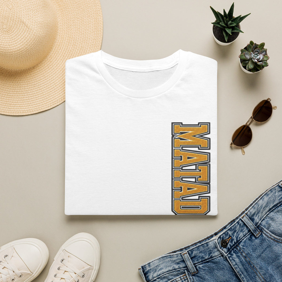 Matadors Vertical Side-Print T-Shirt — Collegiate Spirit Tee