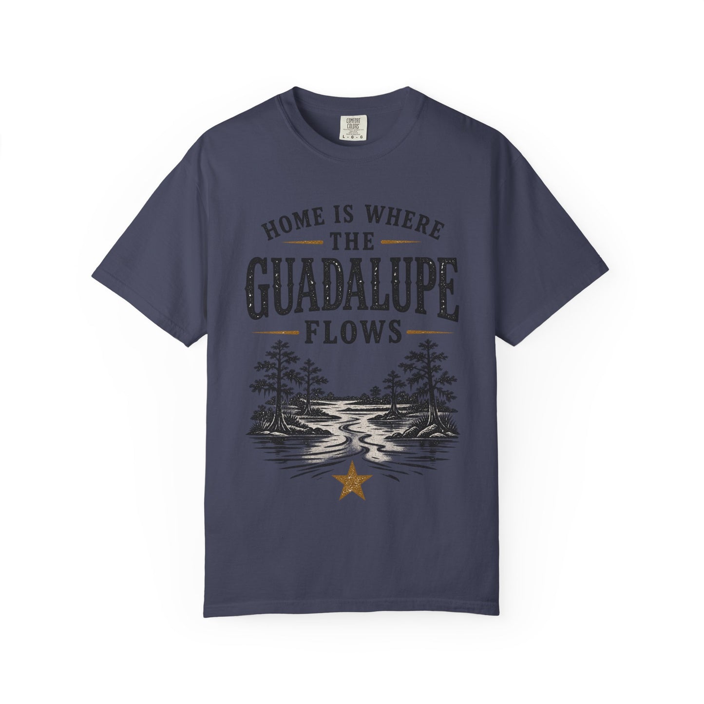 Guadalupe River T-Shirt — "Home Is Where The Guadalupe Flows" Vintage Outdoors Tee