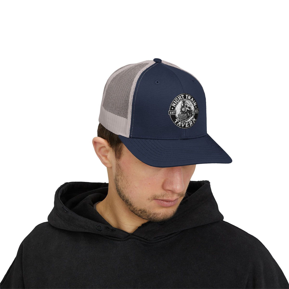 Night Train Tavern Trucker Cap-Embroidery