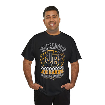 Toreadors JB Jim Barnes Middle School Tee — School Spirit Graphic T-Shirt