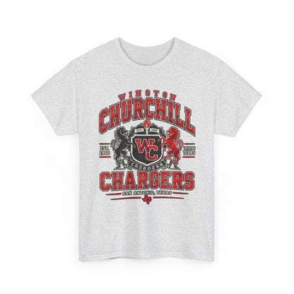 Churchill Chargers School Spirit T-Shirt — WC Logo & Mascot Tee