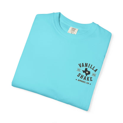 Mr. & Mrs. Shake Logo 2 - Unisex Garment-Dyed T-shirt