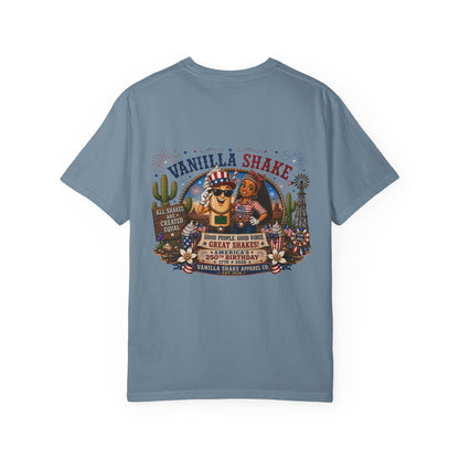 Mr. & Mrs. Shake 4th of July Unisex Garment-Dyed T-shirt