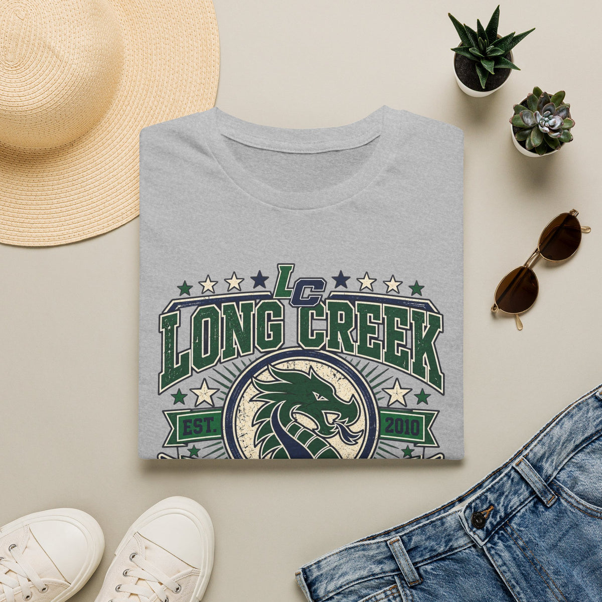 Long Creek Dragons Homecoming T-Shirt — School Spirit Tee (Est. 2020)