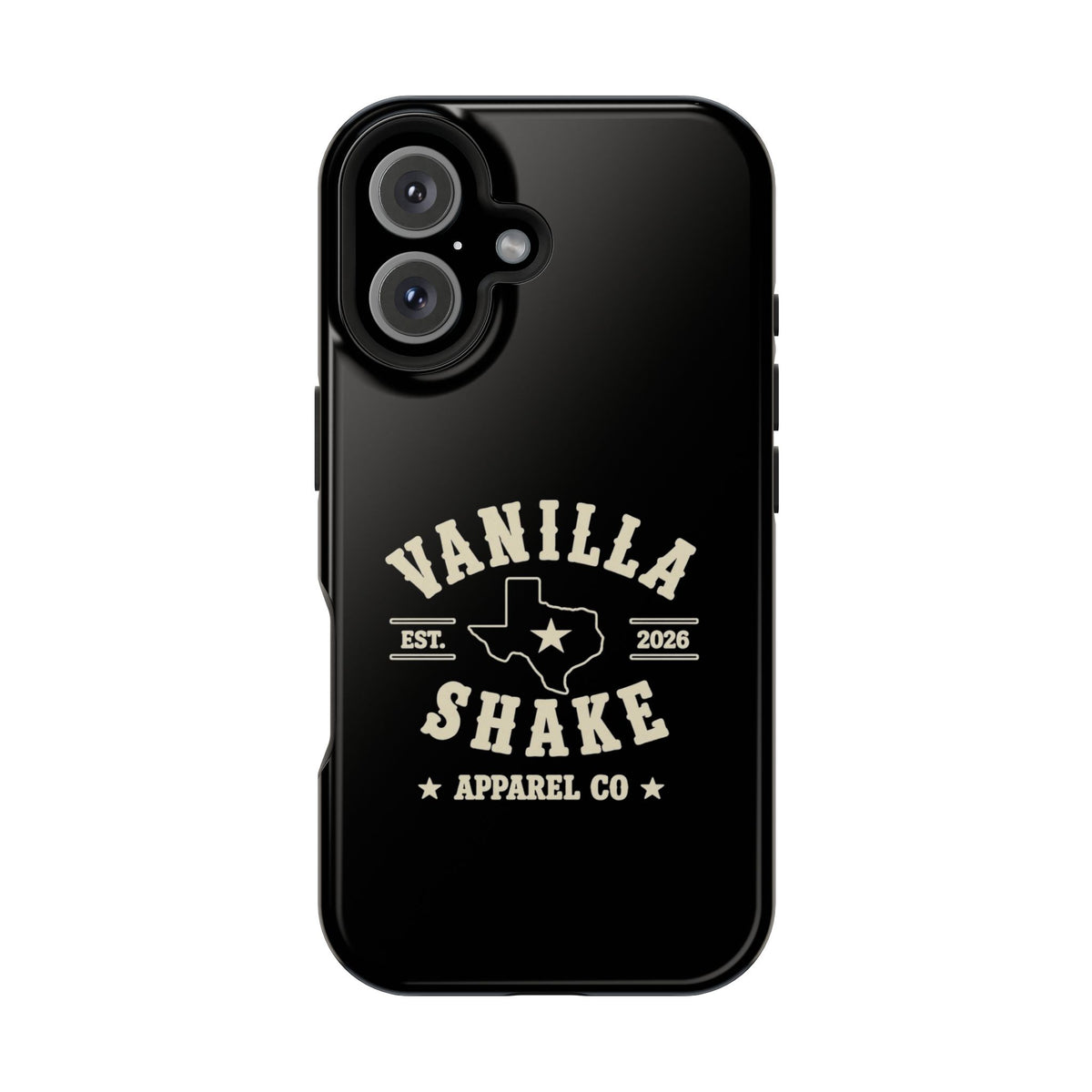 Black w/Ivory Logo lmpact-Resistant Phone Cases