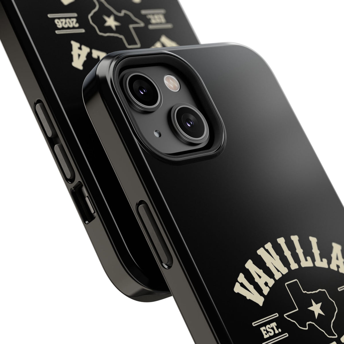 Black w/Ivory Logo lmpact-Resistant Phone Cases