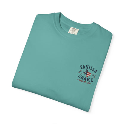 Mr. & Mrs. Shake 4th of July Unisex Garment-Dyed T-shirt