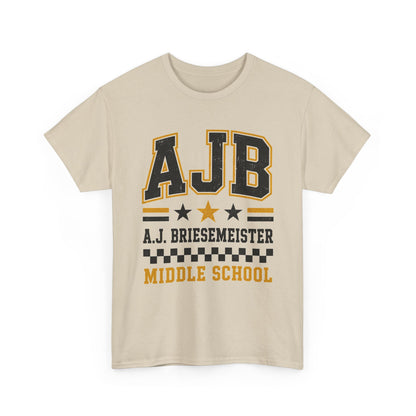 Middle School Custom Name Tee — AJB Briesemeister School Spirit Shirt