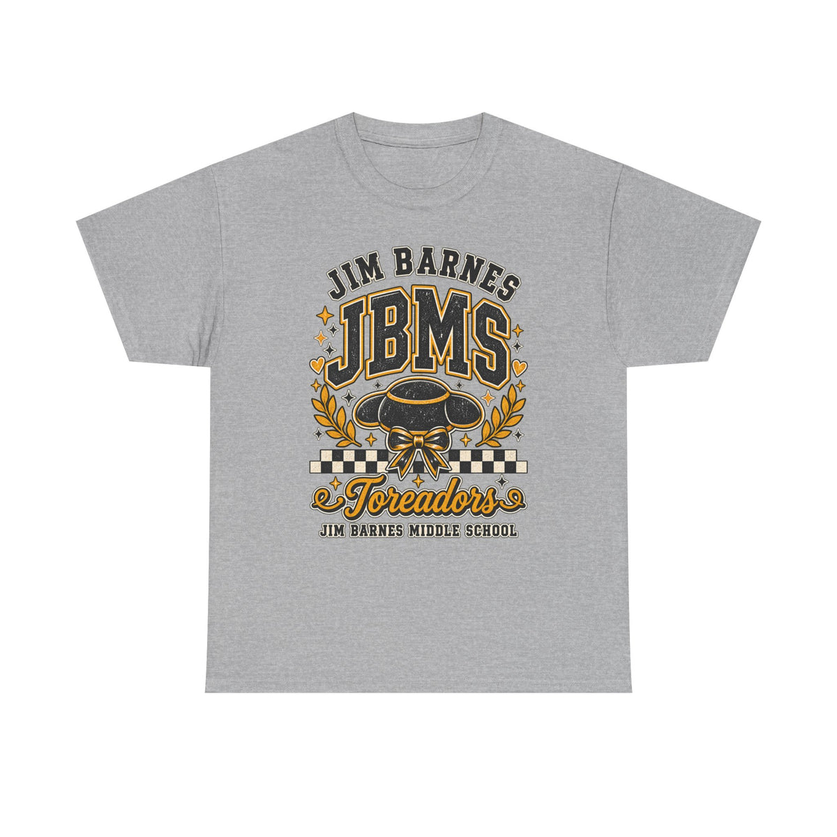 Jim Barnes JBMS Toreadors Middle School T-Shirt