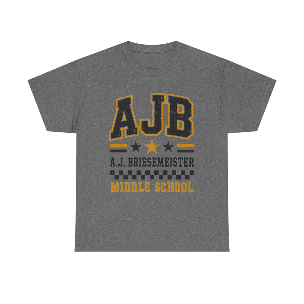 Middle School Custom Name Tee — AJB Briesemeister School Spirit Shirt