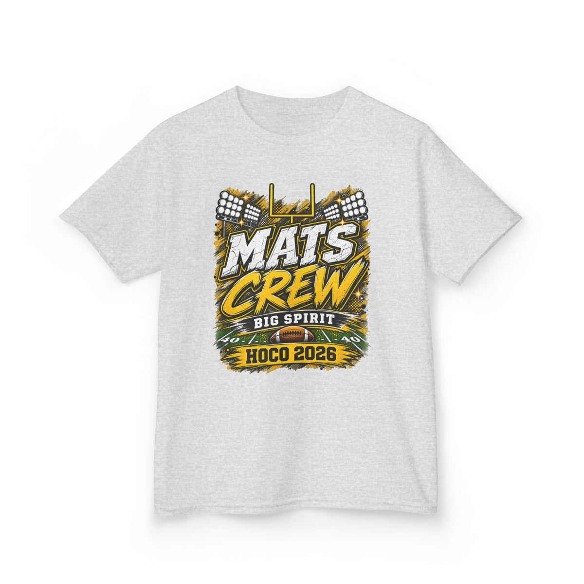 Kids Tee — "Mats Crew Big Spirit Hoco 2026" Football Crewneck