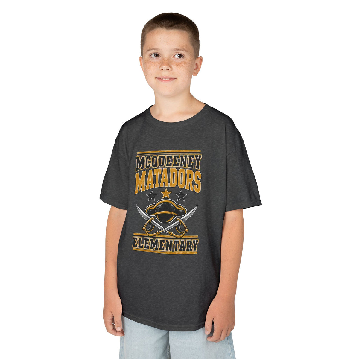McQueeney Matadors Elementary Kids T-Shirt – School Spirit Tee