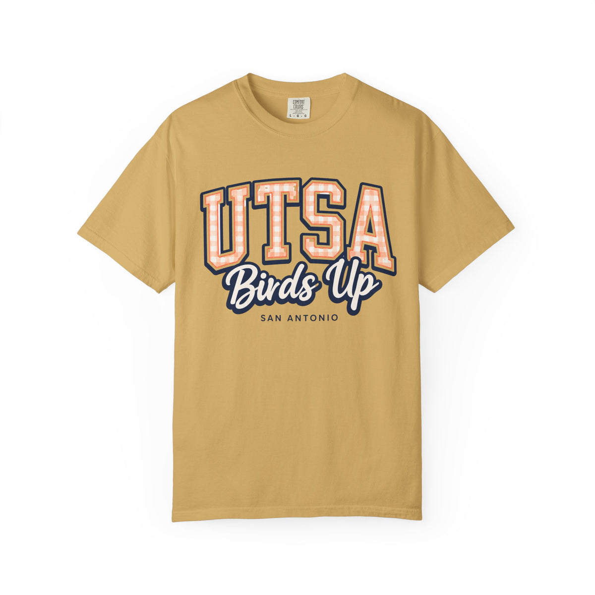 UTSA Birds Up T-Shirt — San Antonio Orange Garment-Dyed Tee