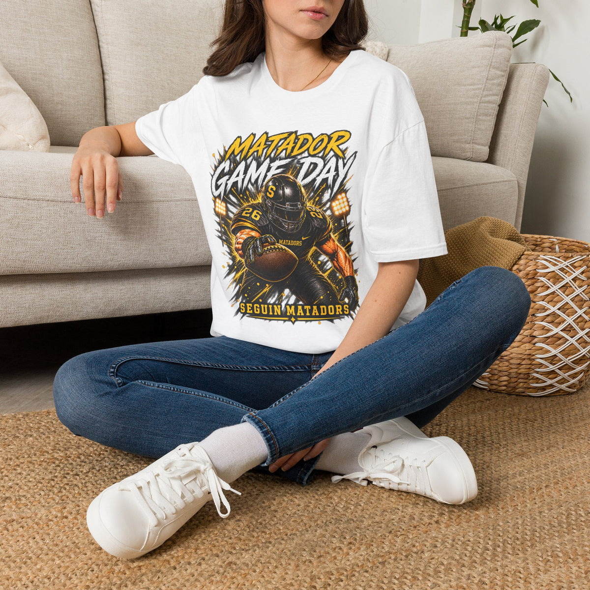 Matador Game Day Football T-Shirt — Seguin Matadors Fan Tee
