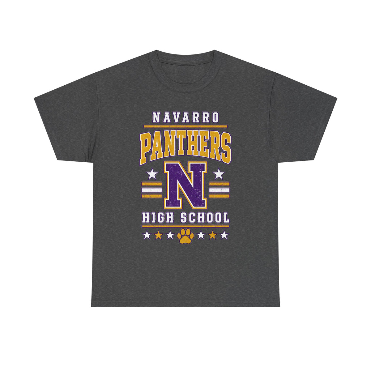 Navarro Panthers High School Tee — Retro Letterman N Design
