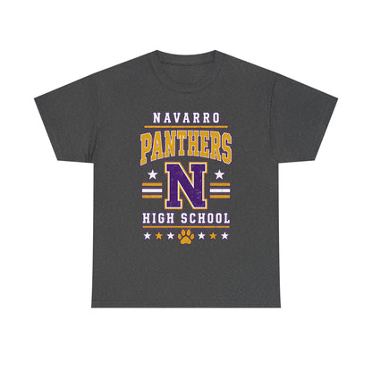 Navarro Panthers High School Tee — Retro Letterman N Design
