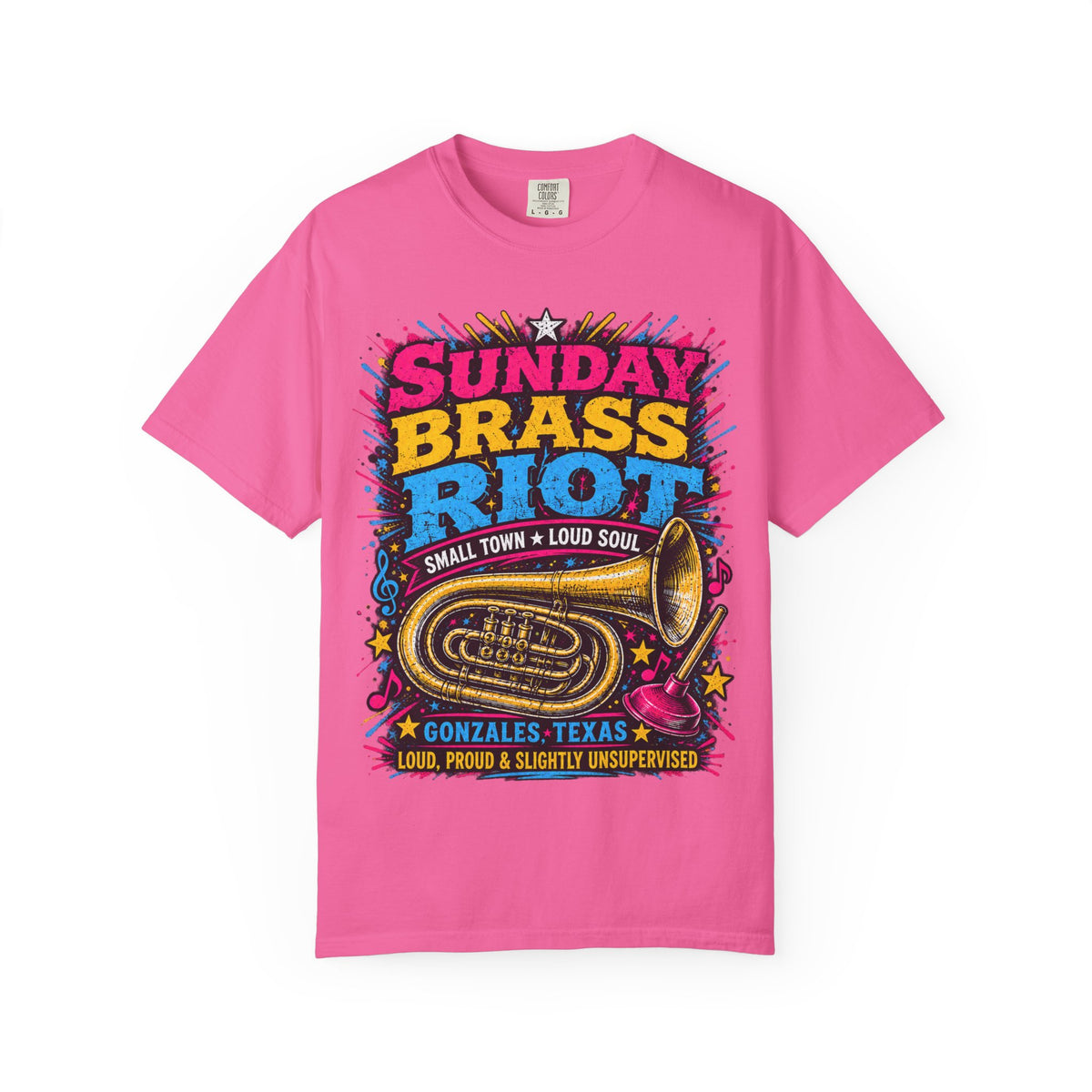 Sunday Brass Riot T‑Shirt — Gonzales Texas Band Tee