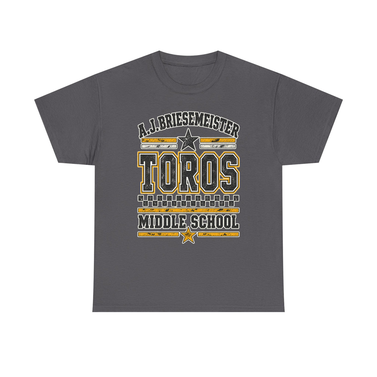 Toros Middle School Tee — A.J. Briesemeister School Spirit T-Shirt