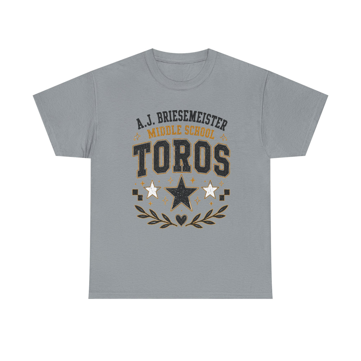 Toros Middle School Tee – A.J. Briesmeister School Spirit Shirt