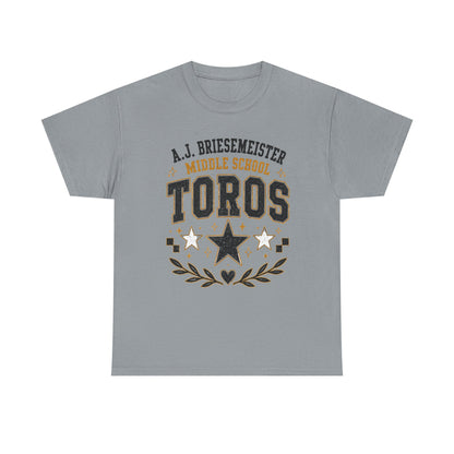 Toros Middle School Tee – A.J. Briesmeister School Spirit Shirt