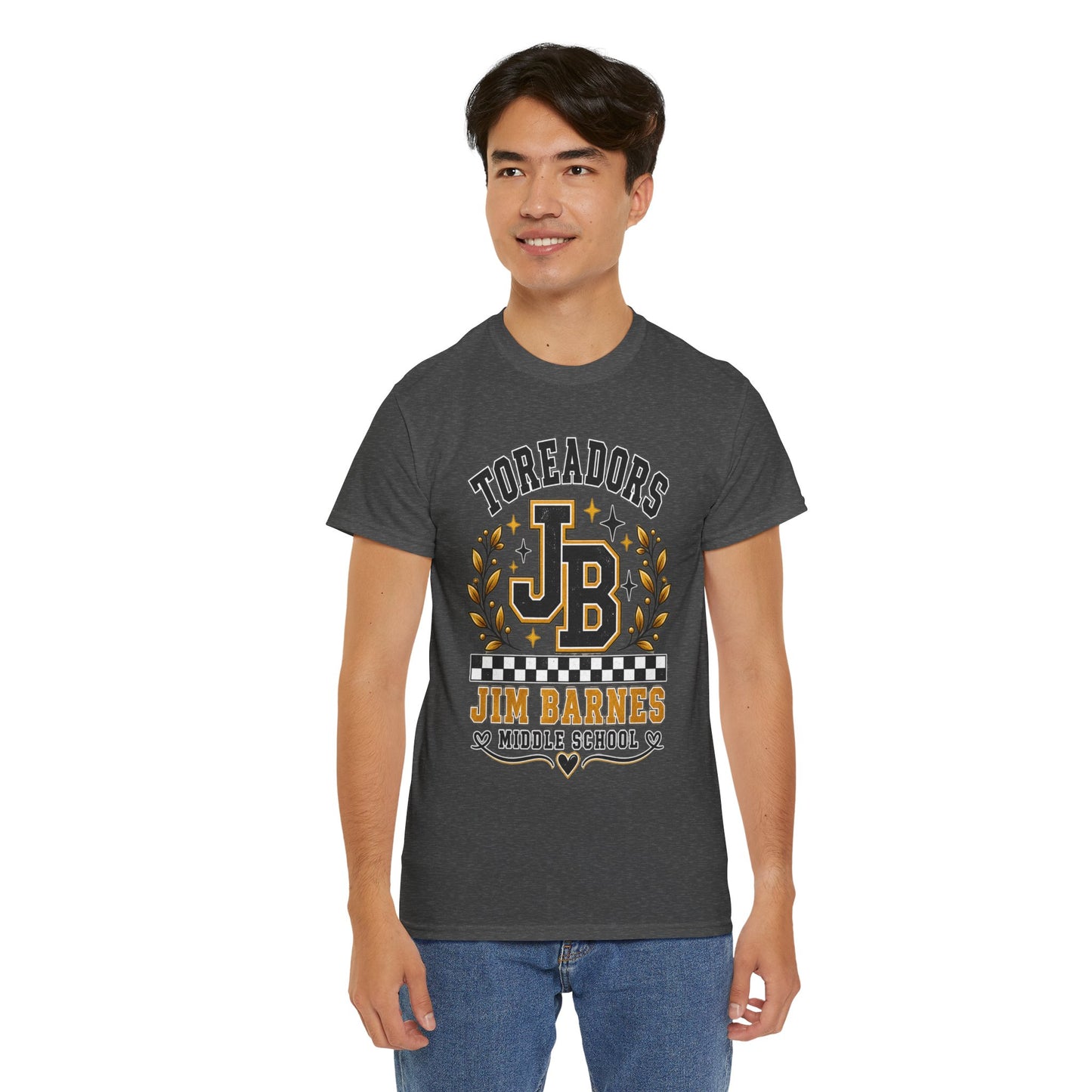 Toreadors JB Jim Barnes Middle School Tee — School Spirit Graphic T-Shirt