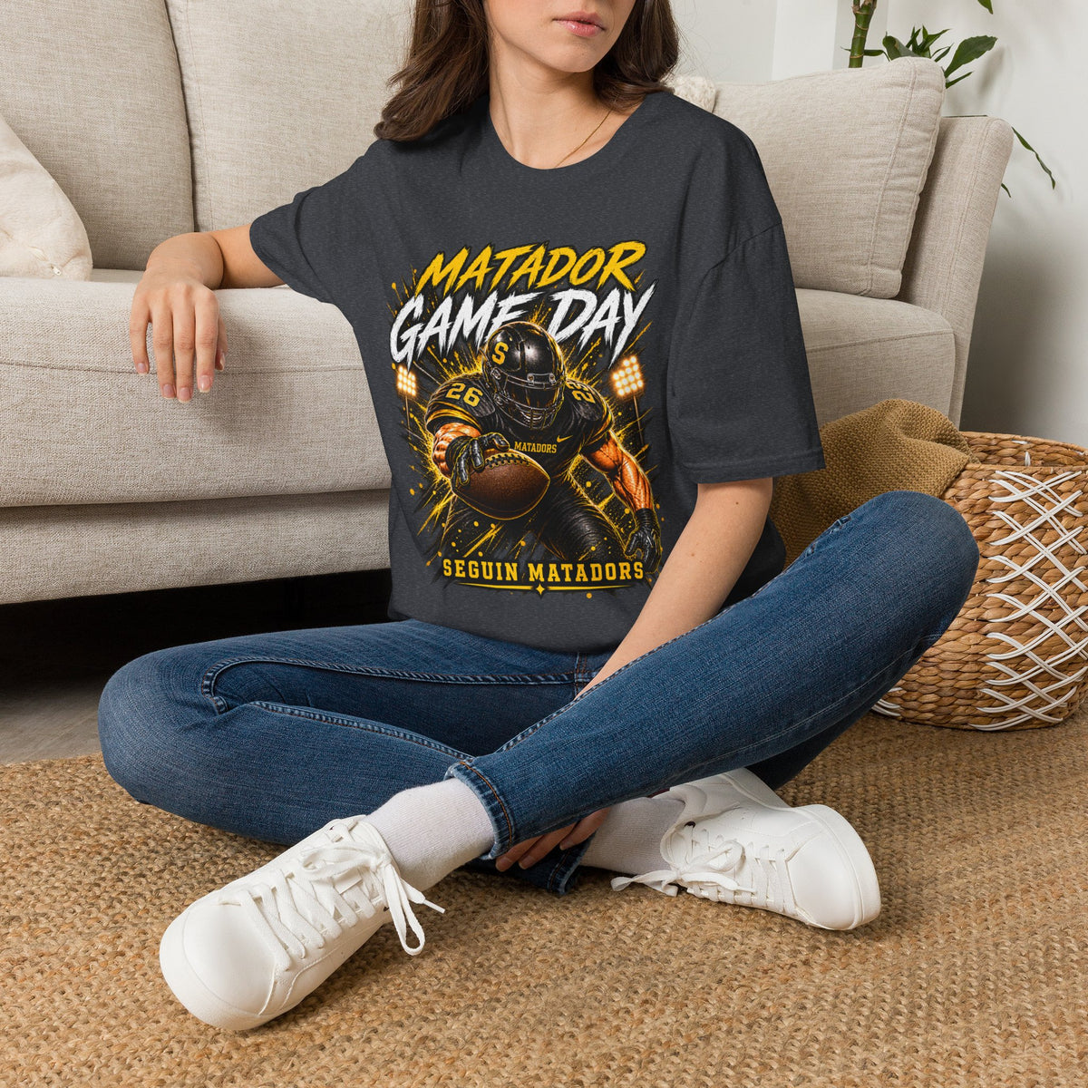 Matador Game Day Football T-Shirt — Seguin Matadors Fan Tee