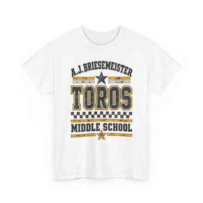 Toros Middle School Tee — A.J. Briesemeister School Spirit T-Shirt