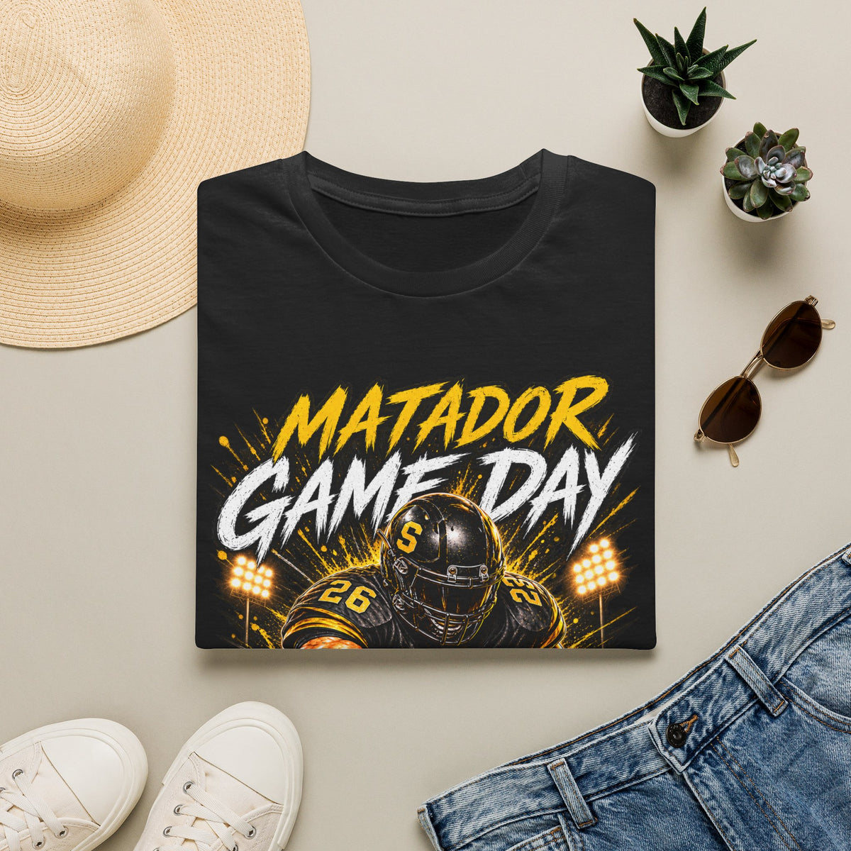 Matador Game Day Football T-Shirt — Seguin Matadors Fan Tee