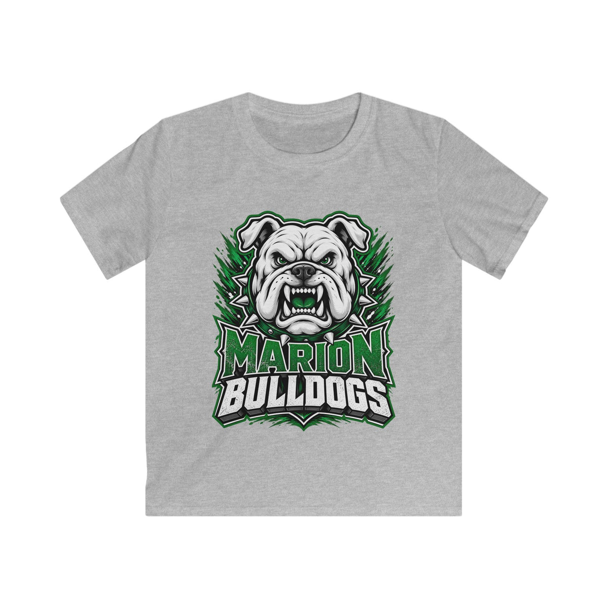 Marion Bulldogs Kids T‑Shirt — Custom Name & Number Youth Football Tee