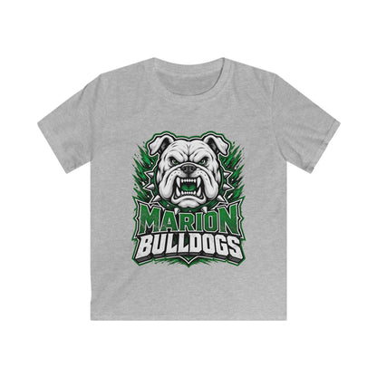 Marion Bulldogs Kids T‑Shirt — Custom Name & Number Youth Football Tee
