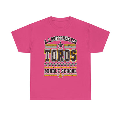 Toros Middle School Tee — A.J. Briesemeister School Spirit T-Shirt