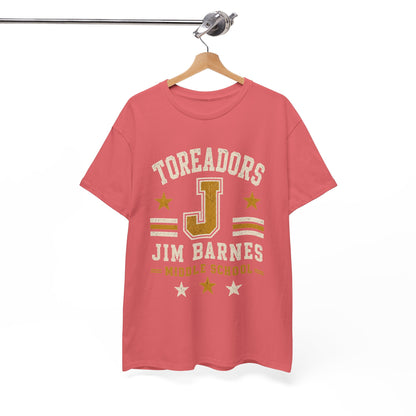 Toreadors Jim Barnes School Letterman Tee — Vintage School Spirit T-Shirt
