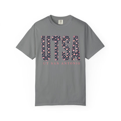 UTSA Floral Logo T‑Shirt — UT San Antonio Collegiate Tee