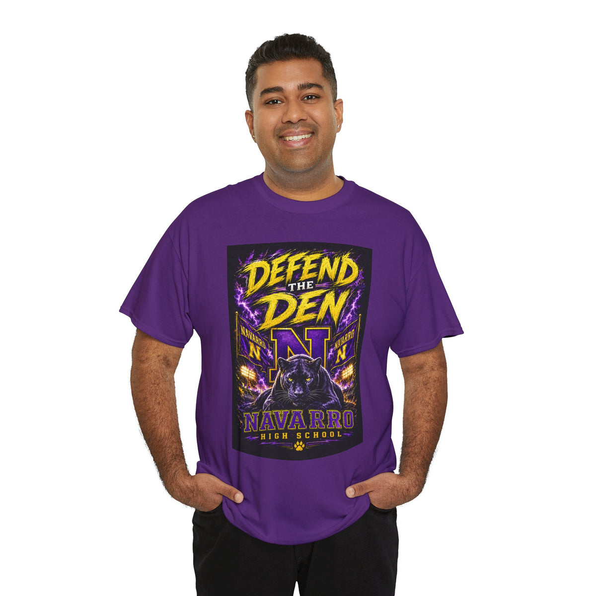 Defend the Den Navarro High School Panther T‑Shirt