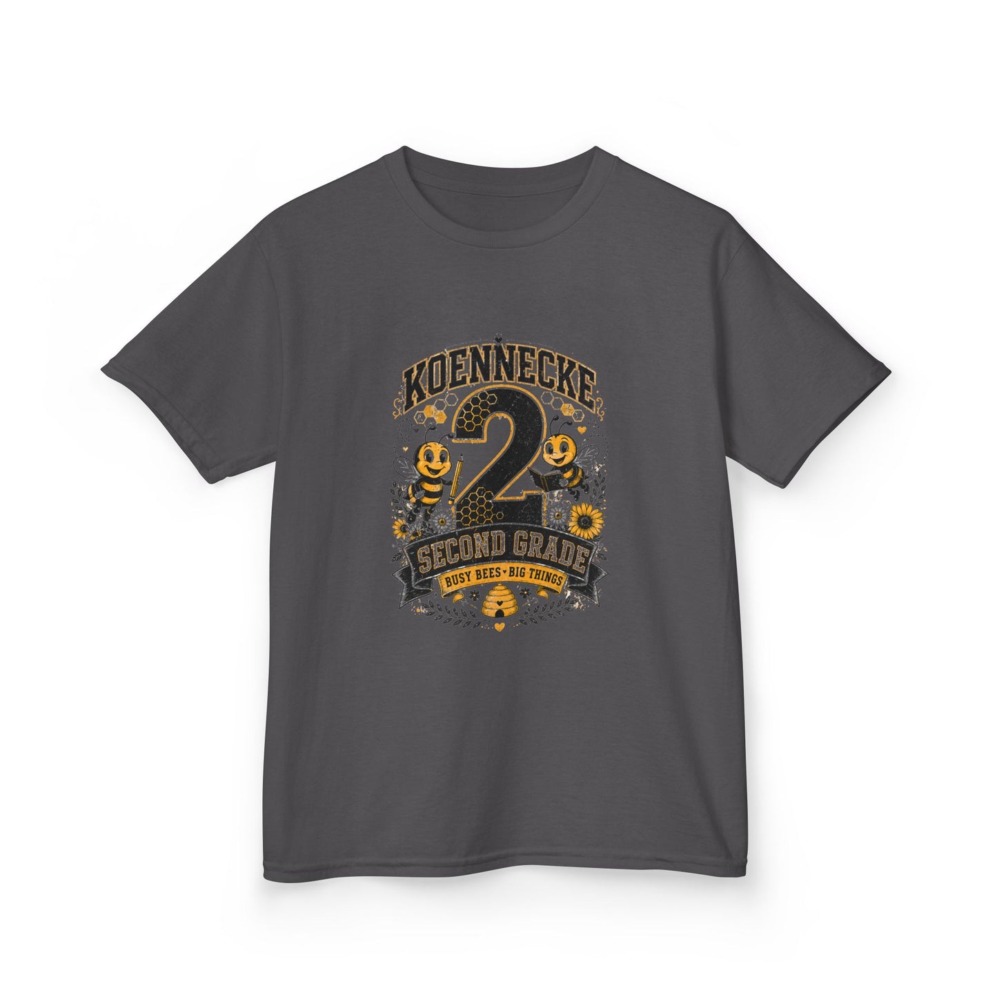 Koennecke 2 Second Grade Kids T-Shirt — Personalized Back-to-School Tee