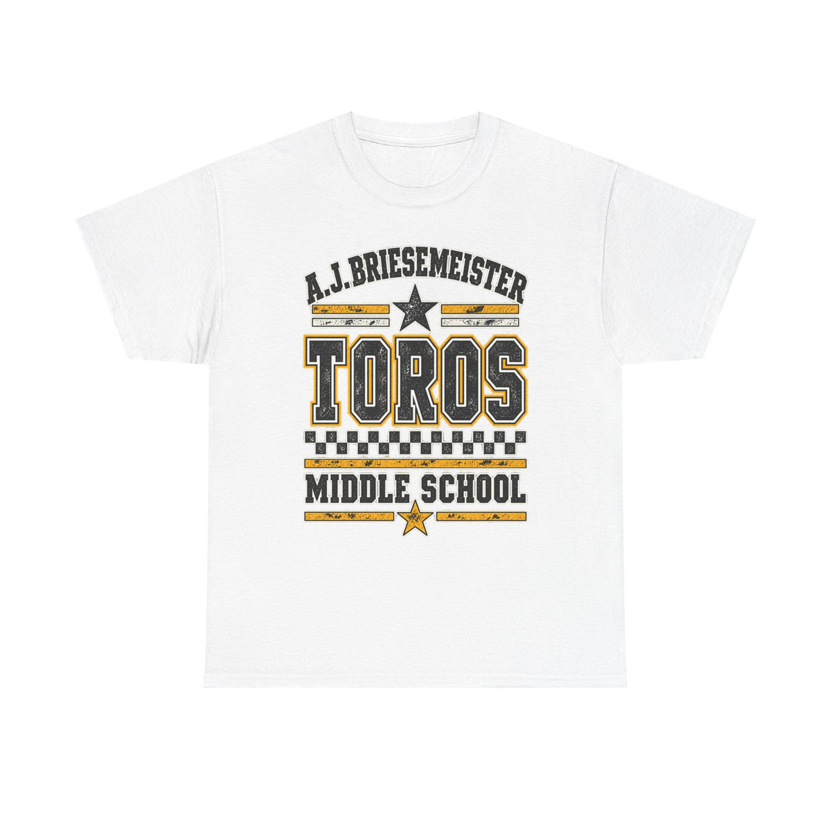 Toros Middle School Tee — A.J. Briesemeister School Spirit T-Shirt