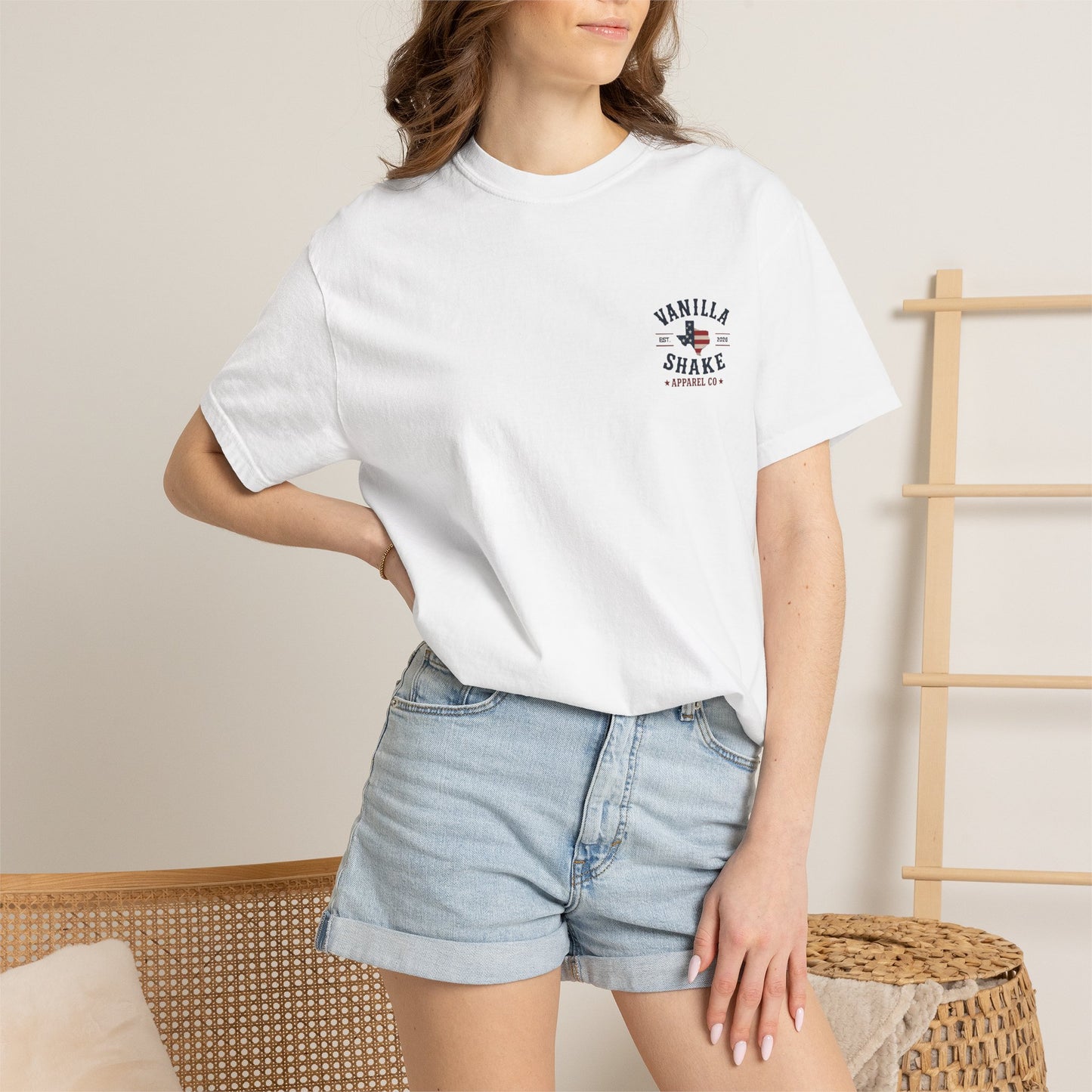 Mr. & Mrs. Shake 4th of July Unisex Garment-Dyed T-shirt