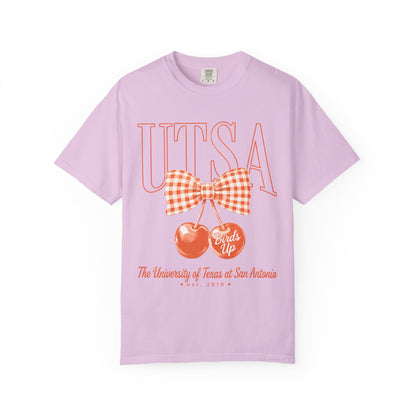 UTSA Cherries Graphic T-Shirt — "Birds Up" University of Texas San Antonio Tee