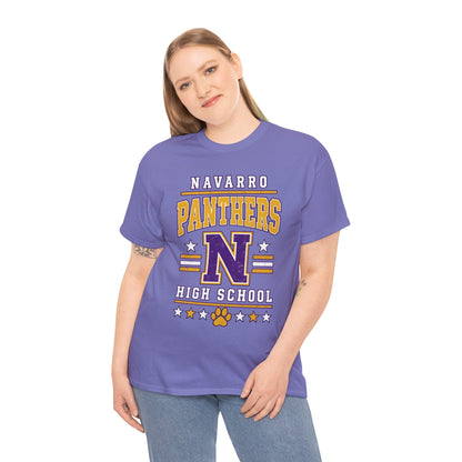 Navarro Panthers High School Tee — Retro Letterman N Design