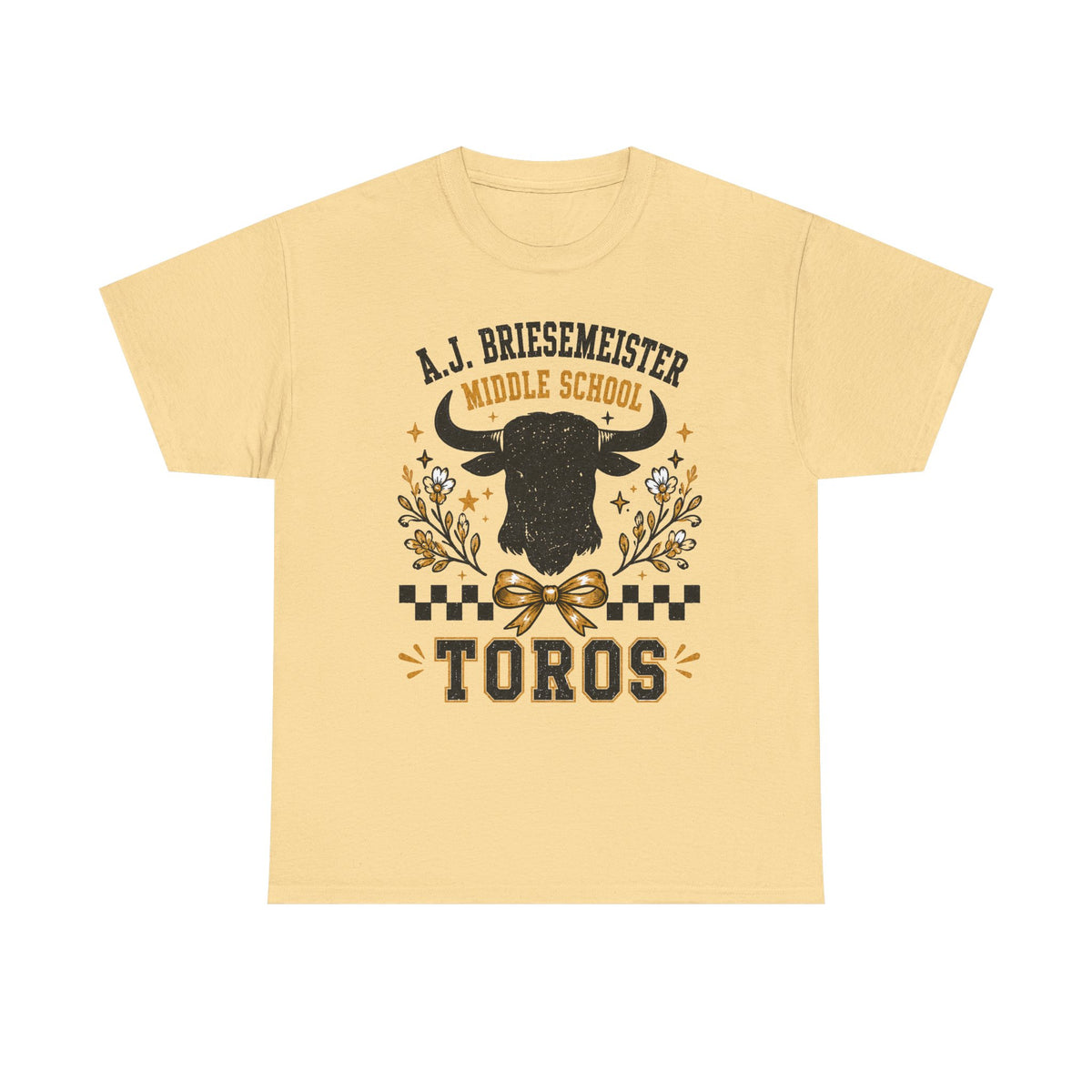 Toros Middle School Tee — A.J. Briesemeister School Spirit T-Shirt
