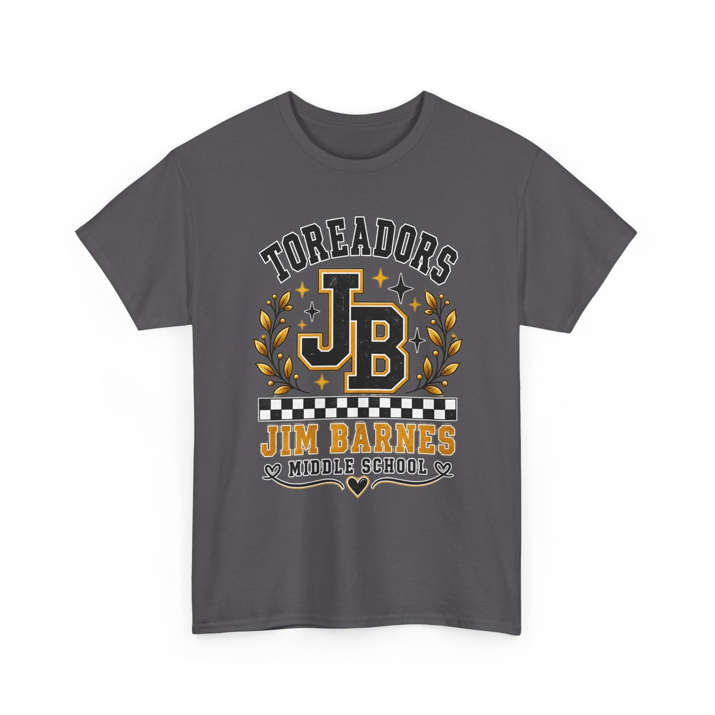 Toreadors JB Jim Barnes Middle School Tee — School Spirit Graphic T-Shirt