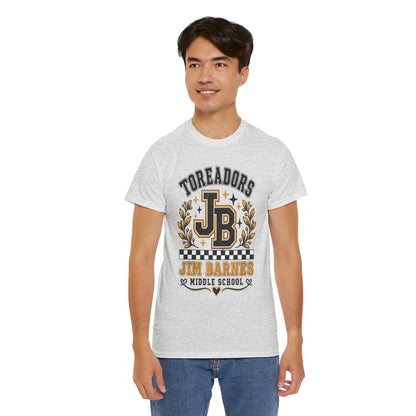 Toreadors JB Jim Barnes Middle School Tee — School Spirit Graphic T-Shirt
