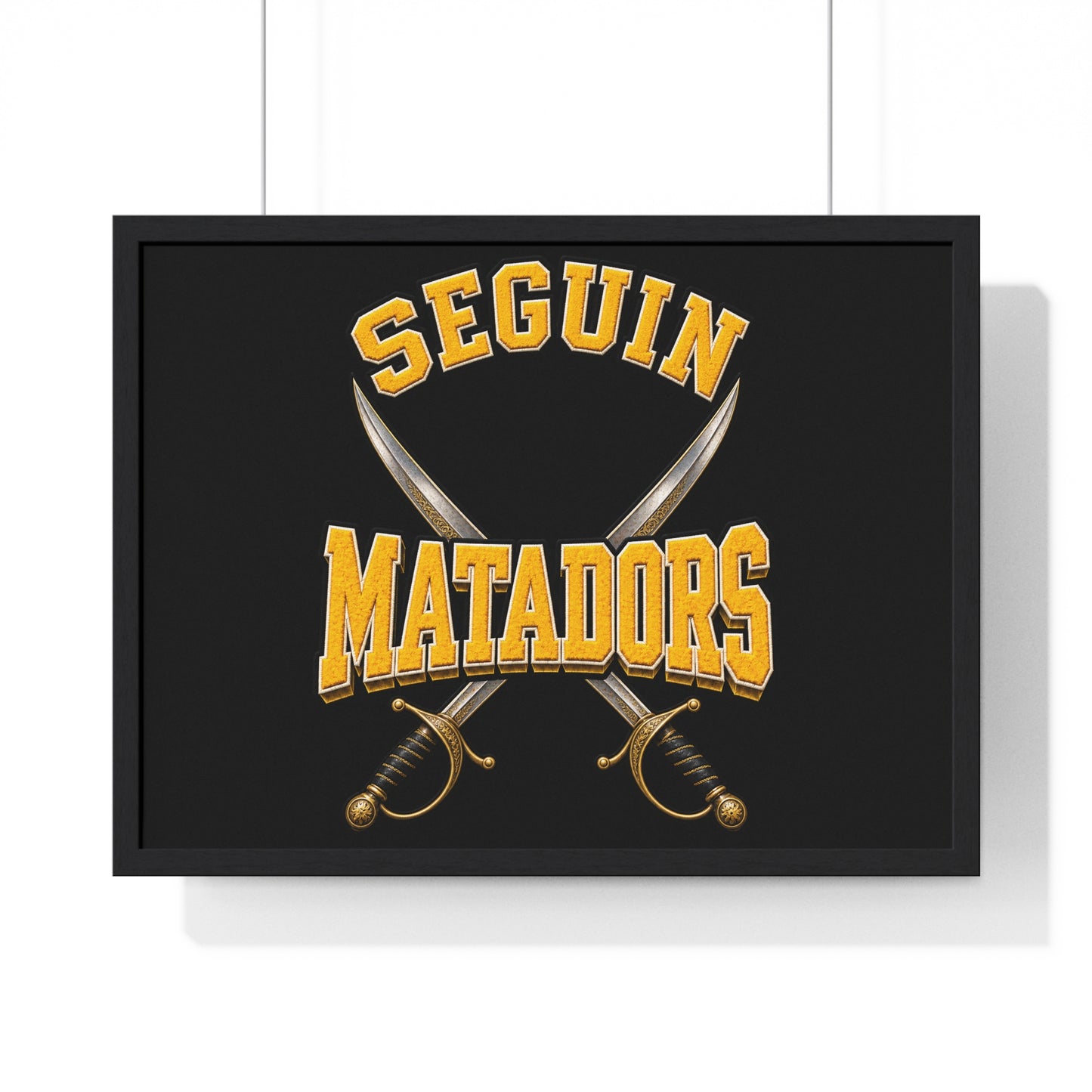 Seguin Matadors Horizontal Framed Poster-Sublimation