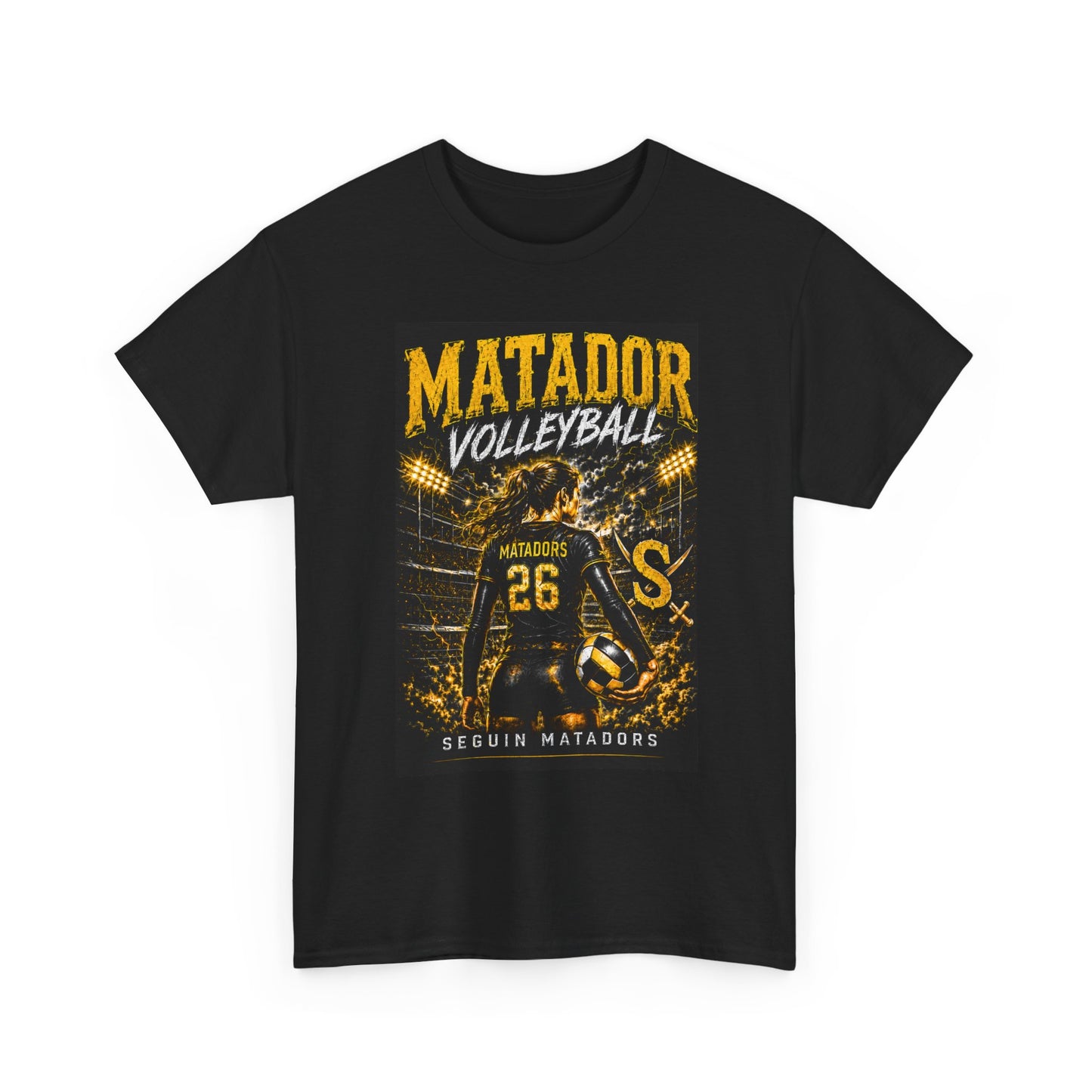 Matador Volleyball Team Tee — Sequoia Matadors Jersey Design