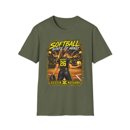Custom Seguin Matador Softball Player Tee | Personalized Name & Jersey Number